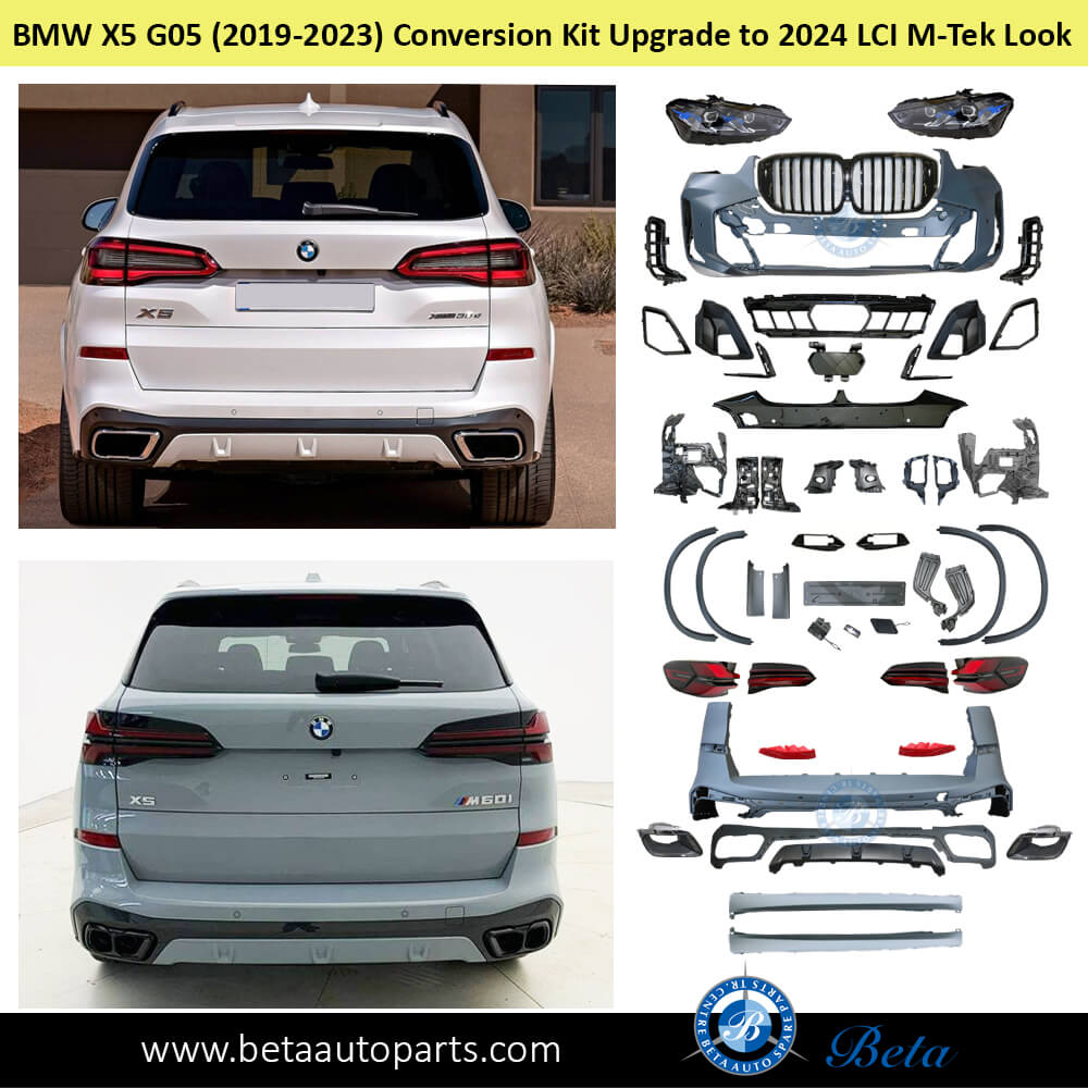 BMW X5 G05 Body Kit Conversion Kit Upgrade to 2024 LCI M-Tek Look rear BMW X5 G05 Body Kit Conversion Kit Upgrade to 2024 LCI M-Tek Look rear